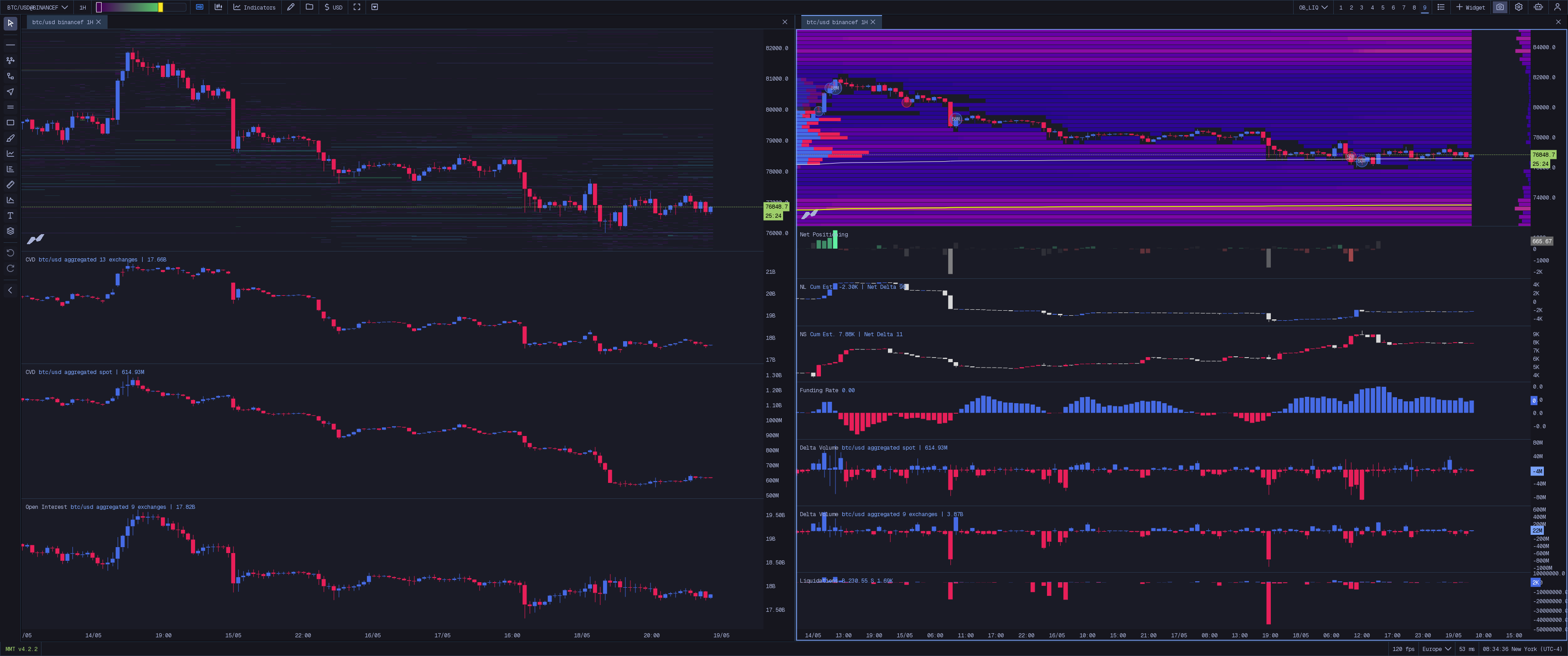 Order Book + Liquidation Map