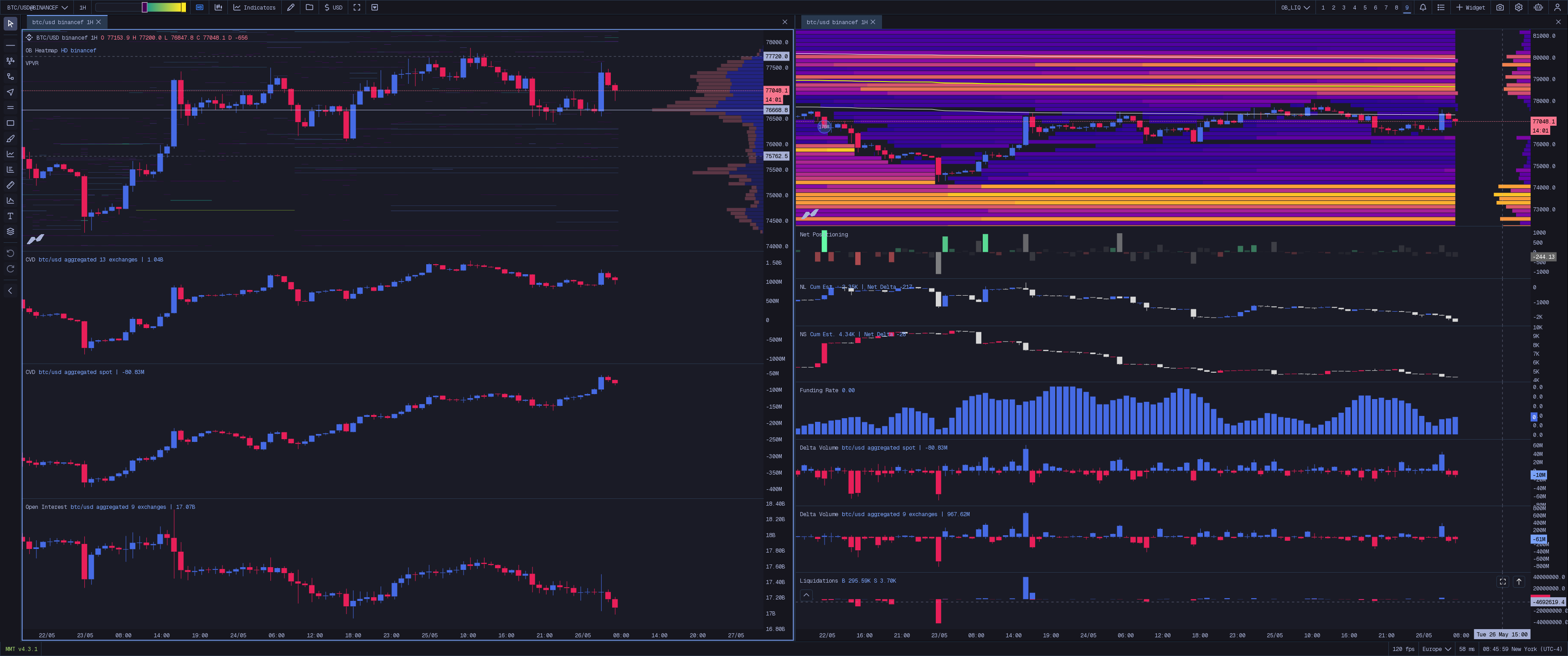 Order Book + Liquidation Map