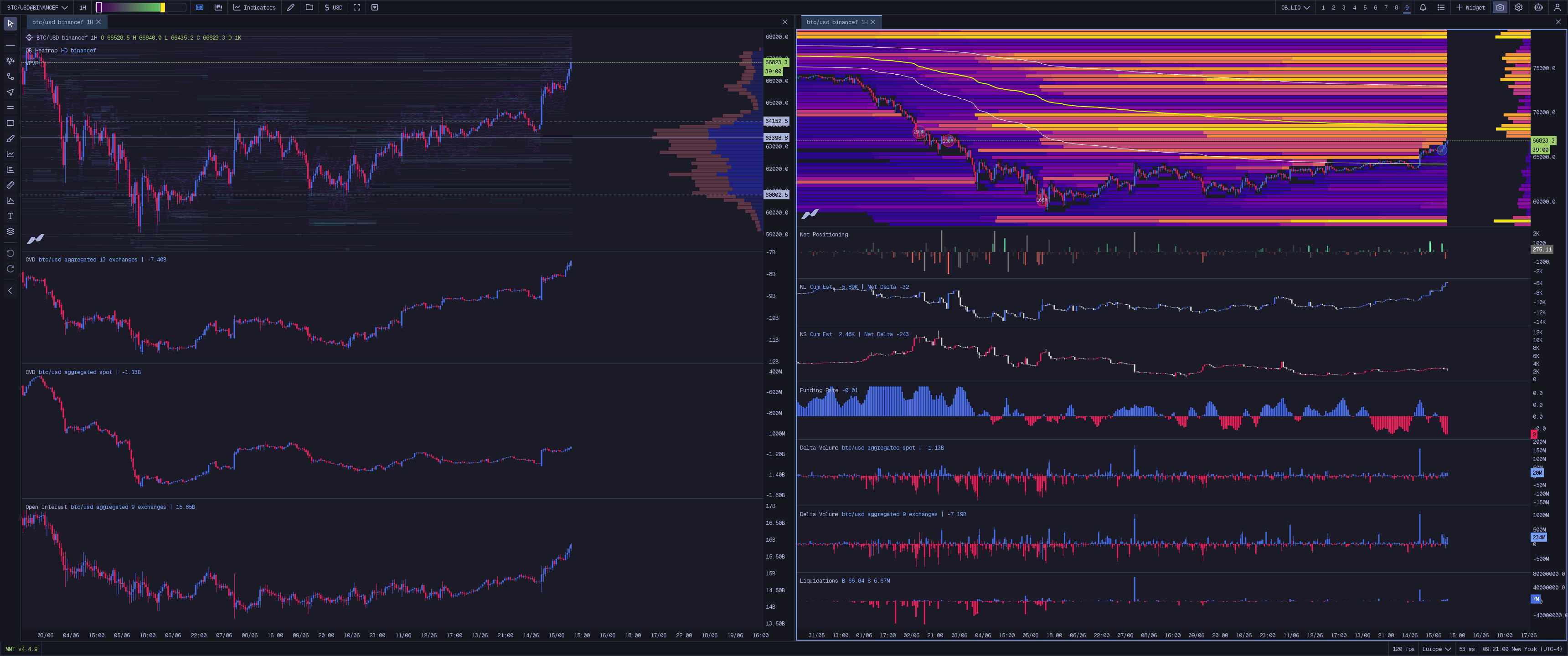 Order Book + Liquidation Map