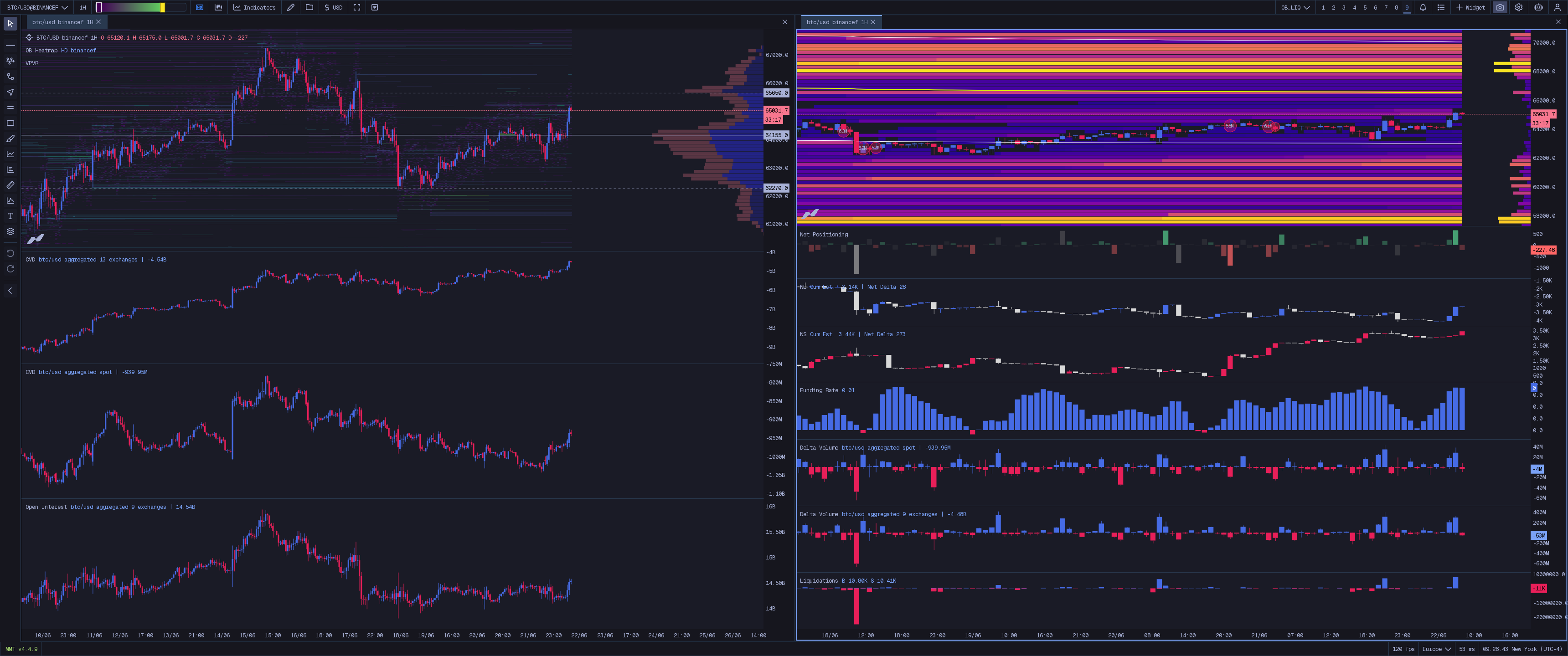 Order Book + Liquidation Map