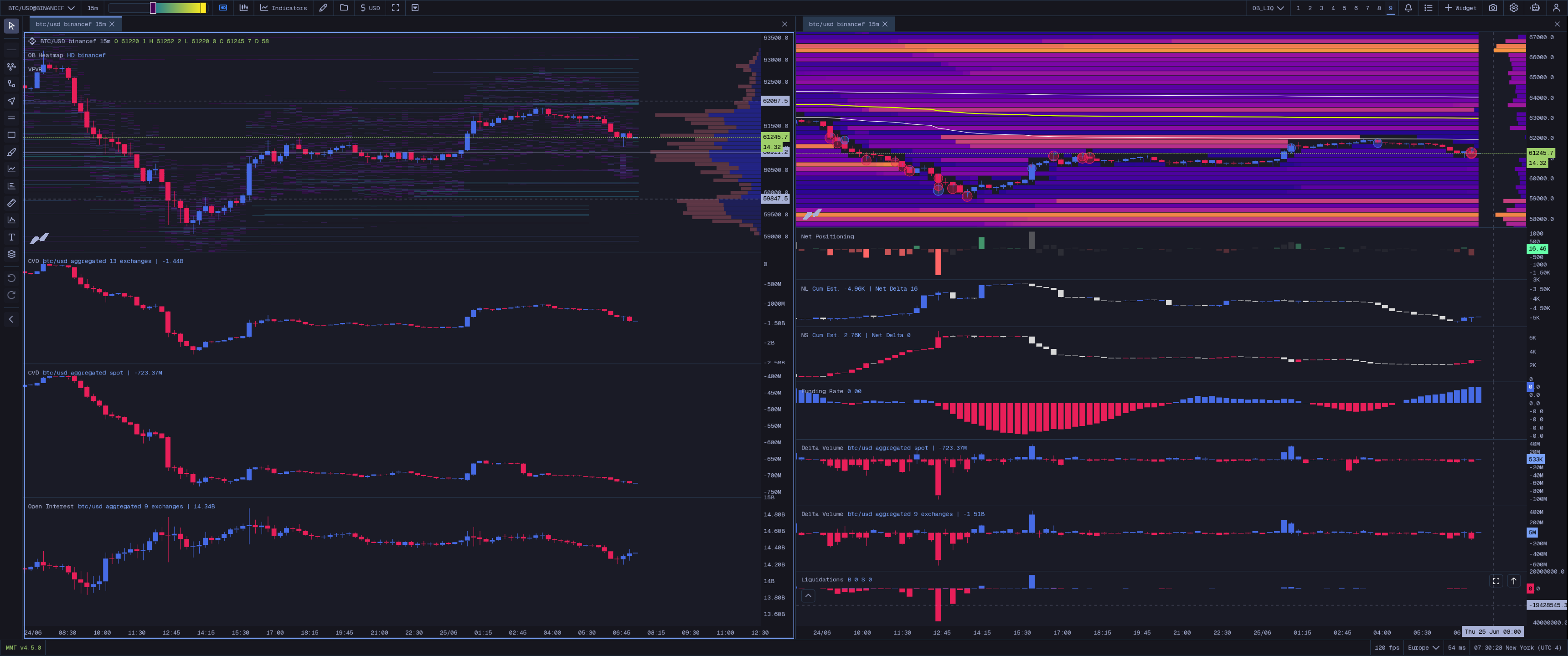 Order Book + Liquidation Map