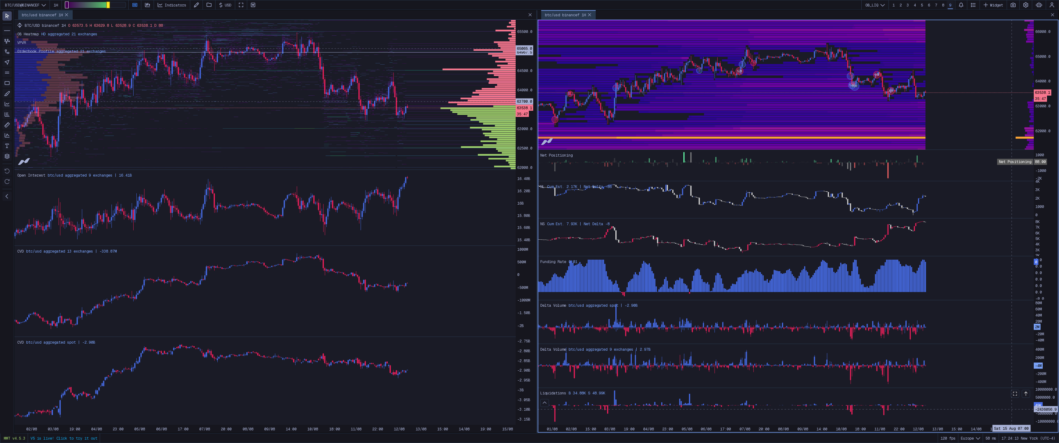 Order Book + Liquidation Map