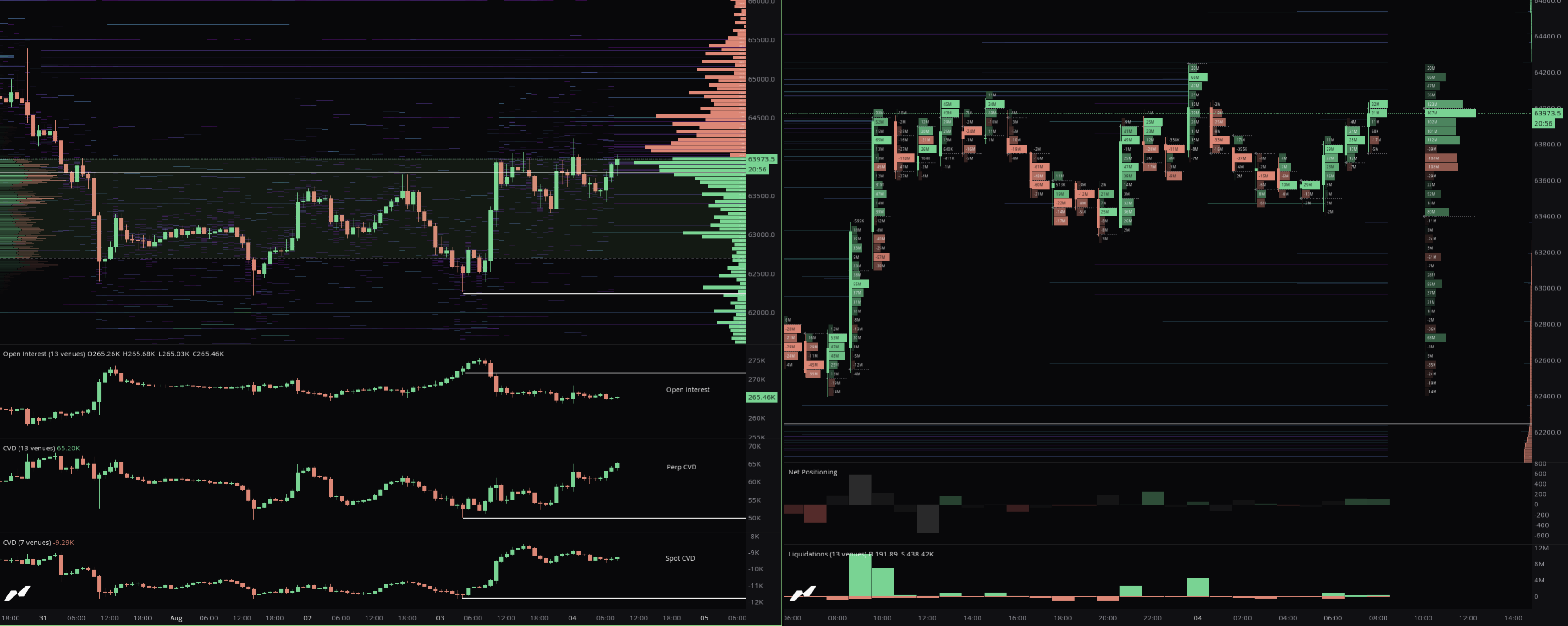 Order Book + Liquidation Map
