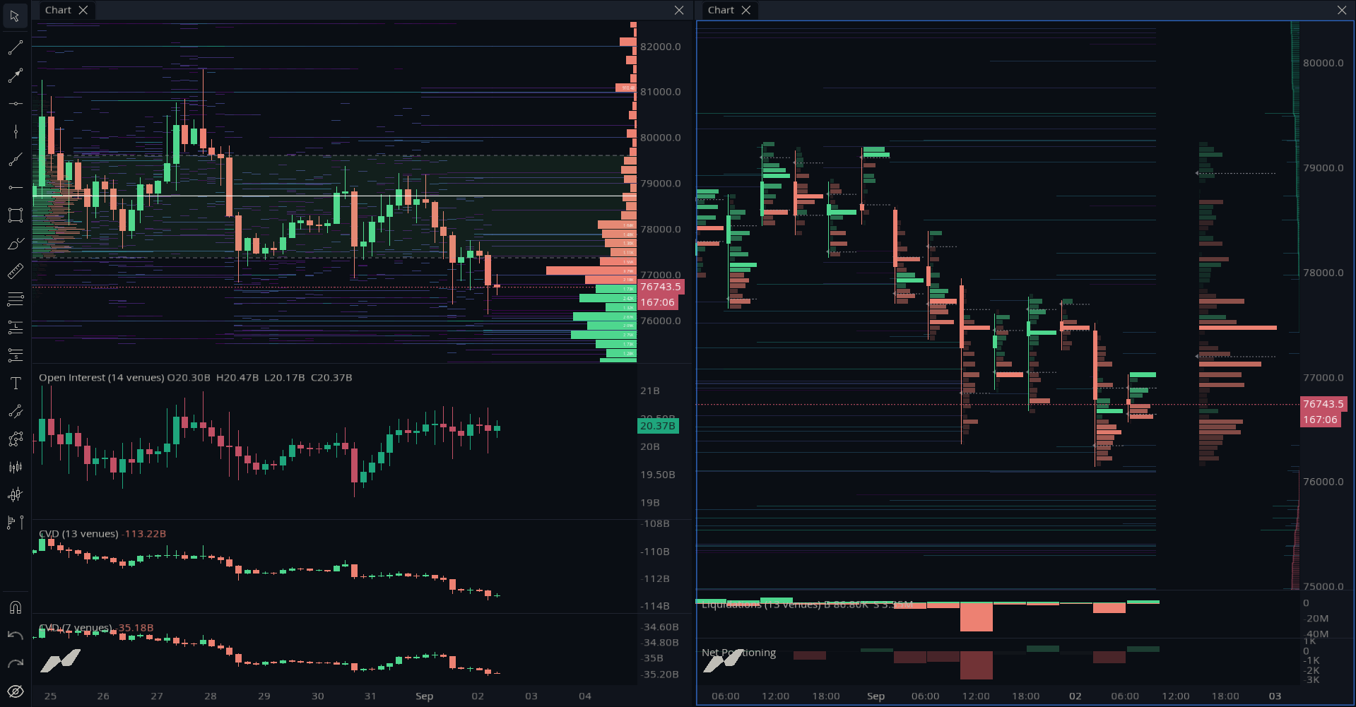 Order Book + Liquidation Map