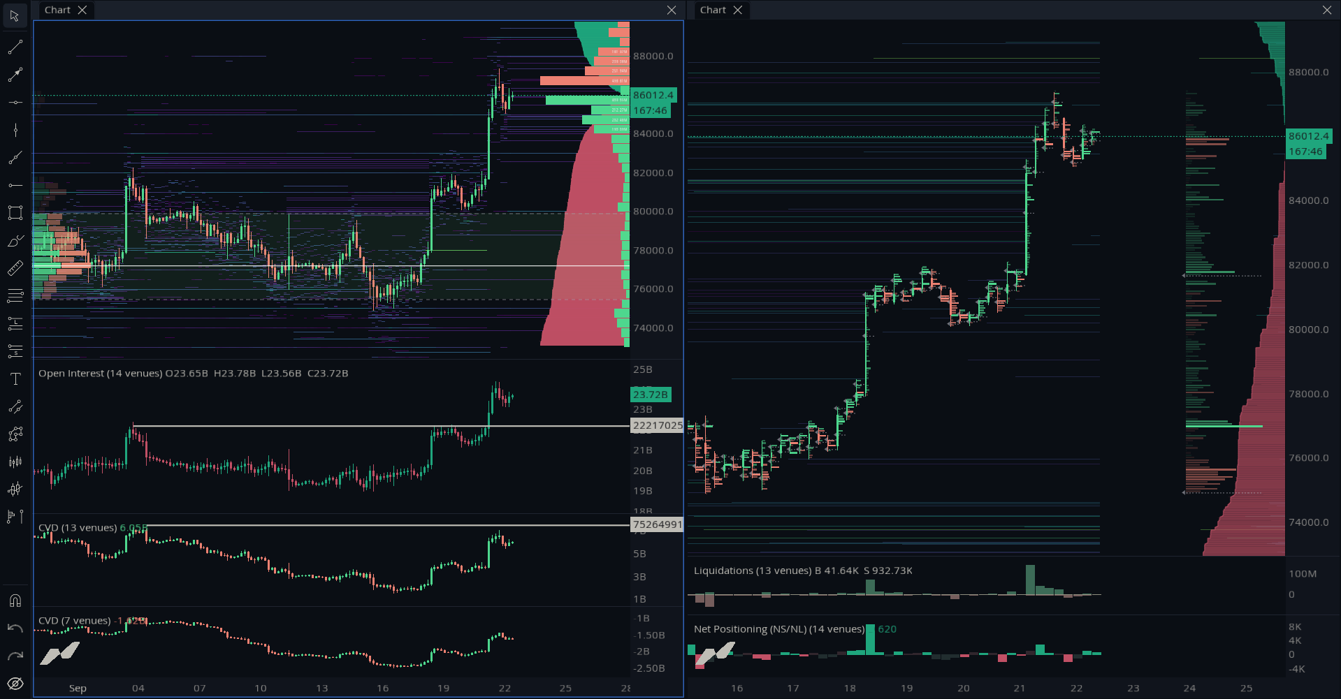 Order Book + Liquidation Map