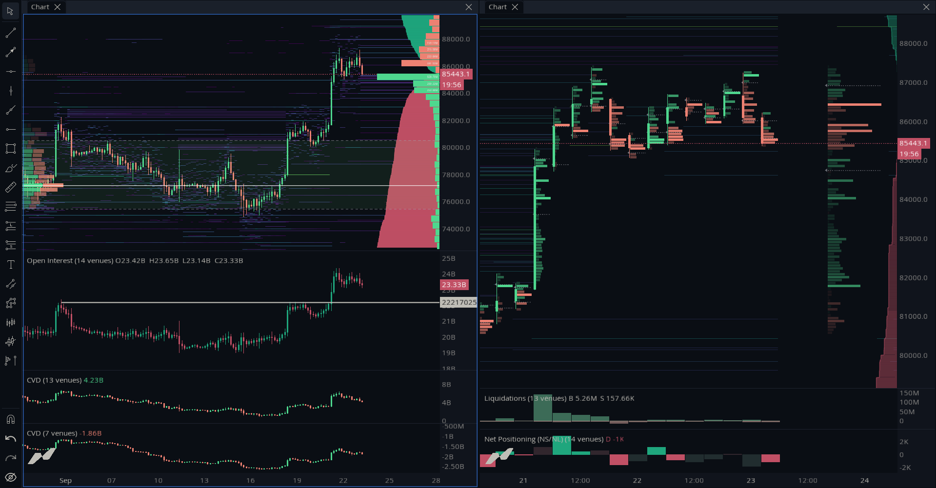 Order Book + Liquidation Map