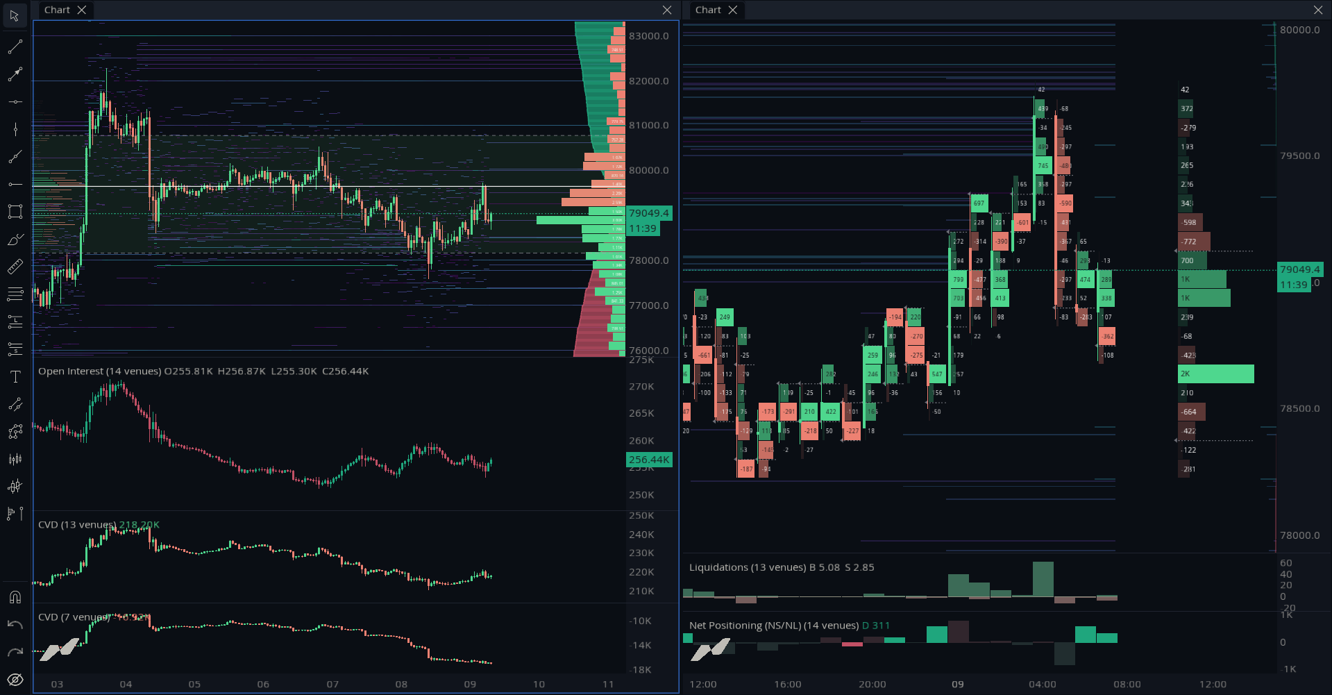 Order Book + Liquidation Map